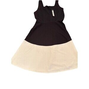 Worthington Women's Sleeveless Dress Black/Cream Size 10